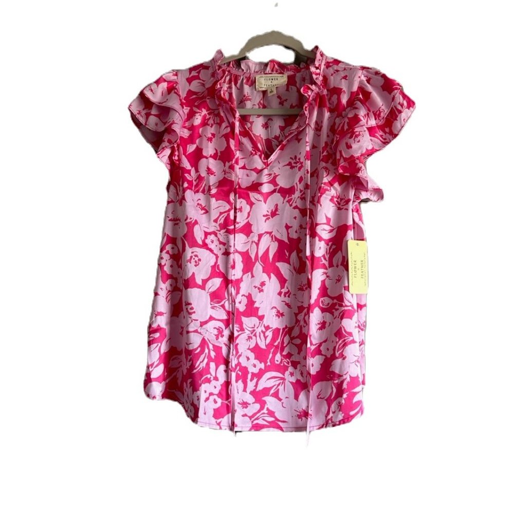 Flower & Feather Pink Floral Shirt